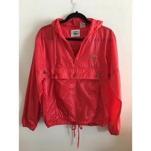 Lacoste Red Vintage Windbreaker